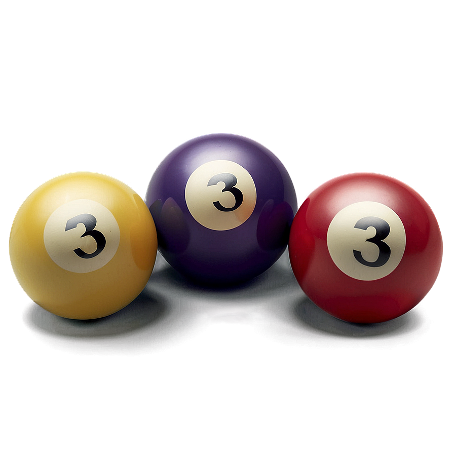 Pool Balls With Shadows Png 93