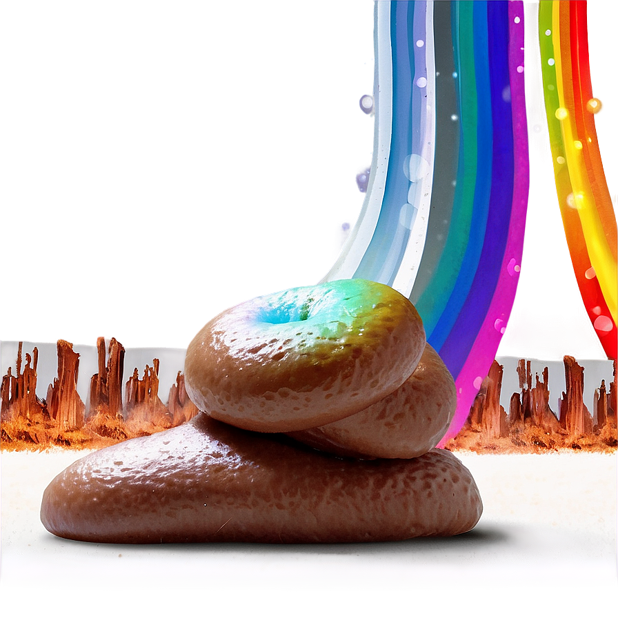 Poop With Rainbow Png 81