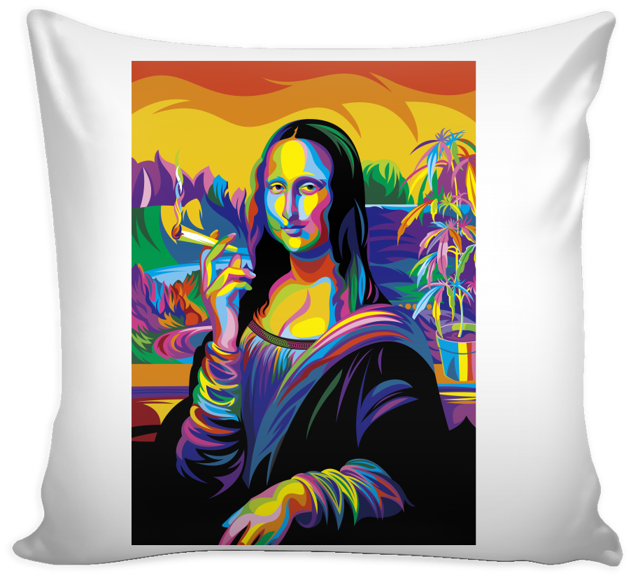 Pop Art Mona Lisa Cushion