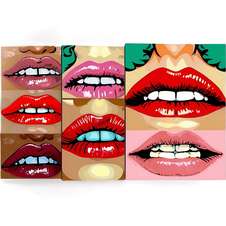 Pop Art Red Lips Png Tnk94