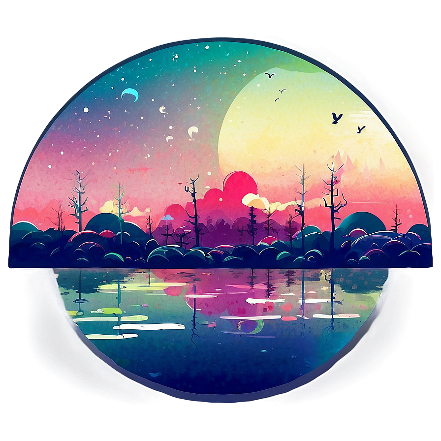 Pop Surrealism Landscape Png Pkj