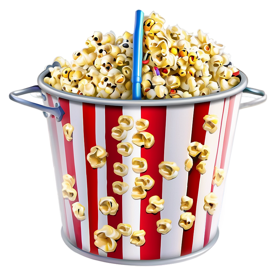 Popcorn Bucket With Scoop Png Cdy