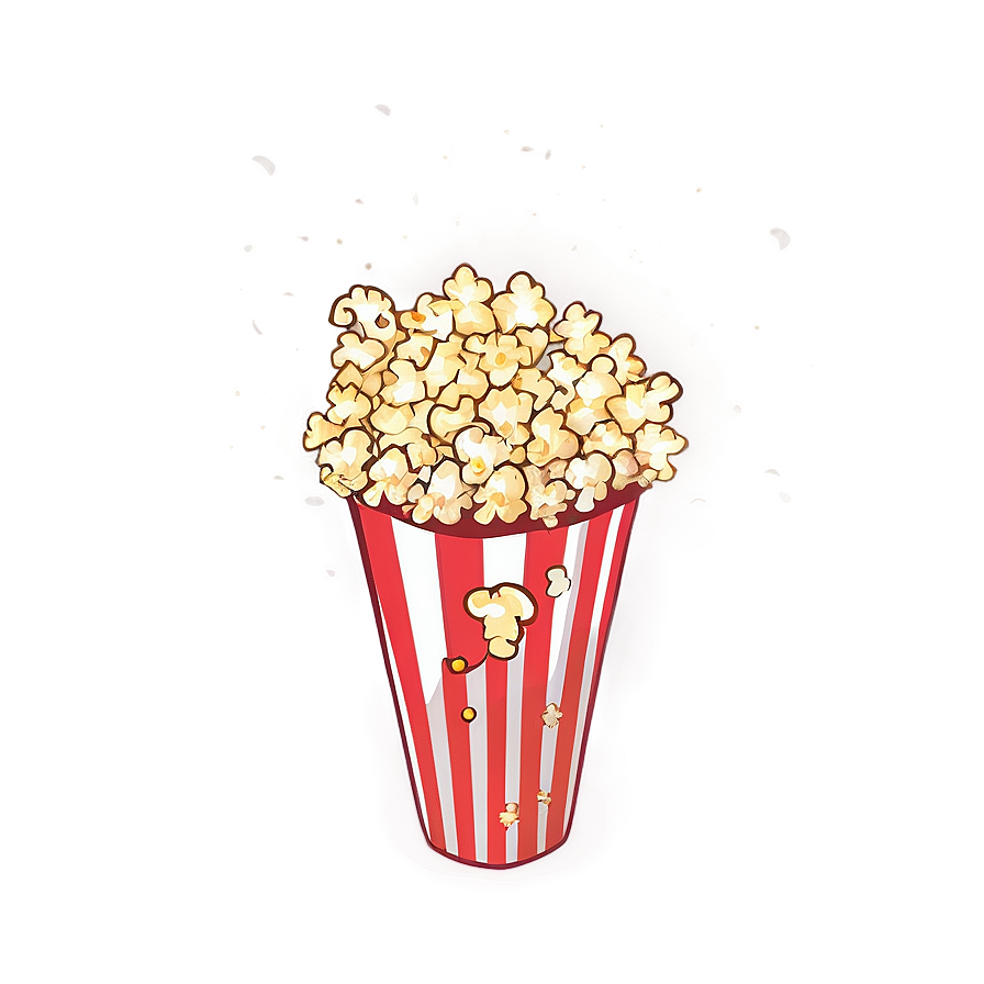 Popcorn Night Png 05042024