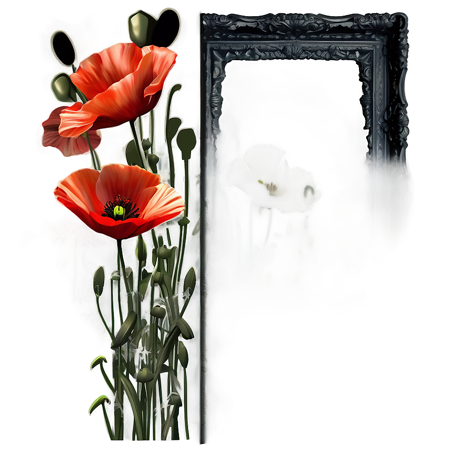 Poppies Frame Png 05252024