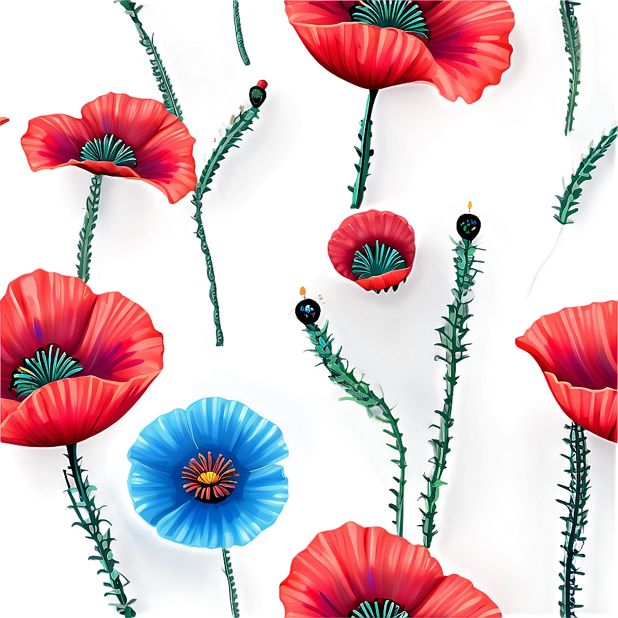 Poppy Flower Outline Png Gup16