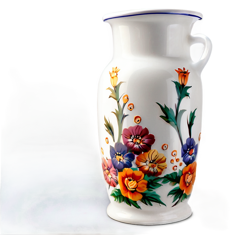 Porcelain Flower Jug Png Rcd78