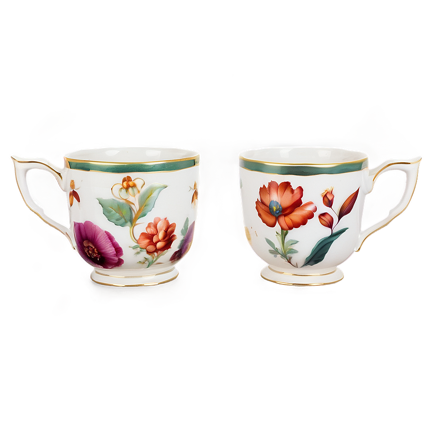 Porcelain Tea Cup Elegance Png Rqr31