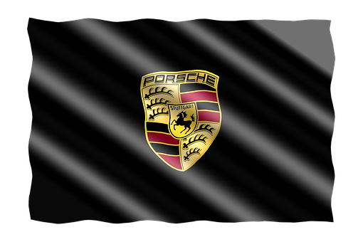 Porsche Creston Black Flag Background