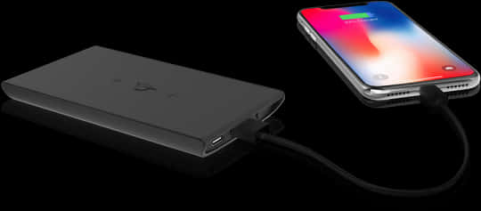 Portable Power Bank Charging Smartphone