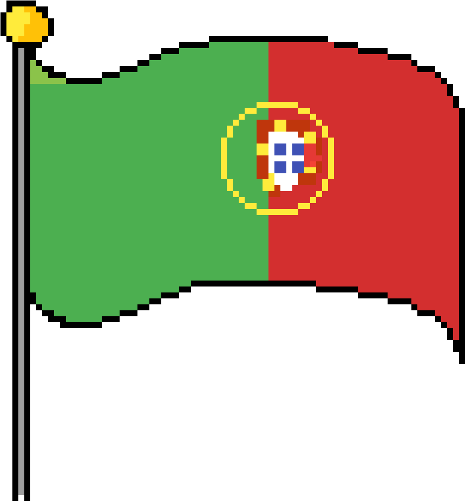 Portuguese Flag Pixel Art