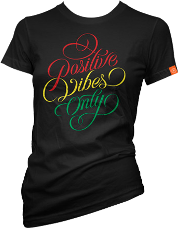 Positive Vibes Only Tshirt Design