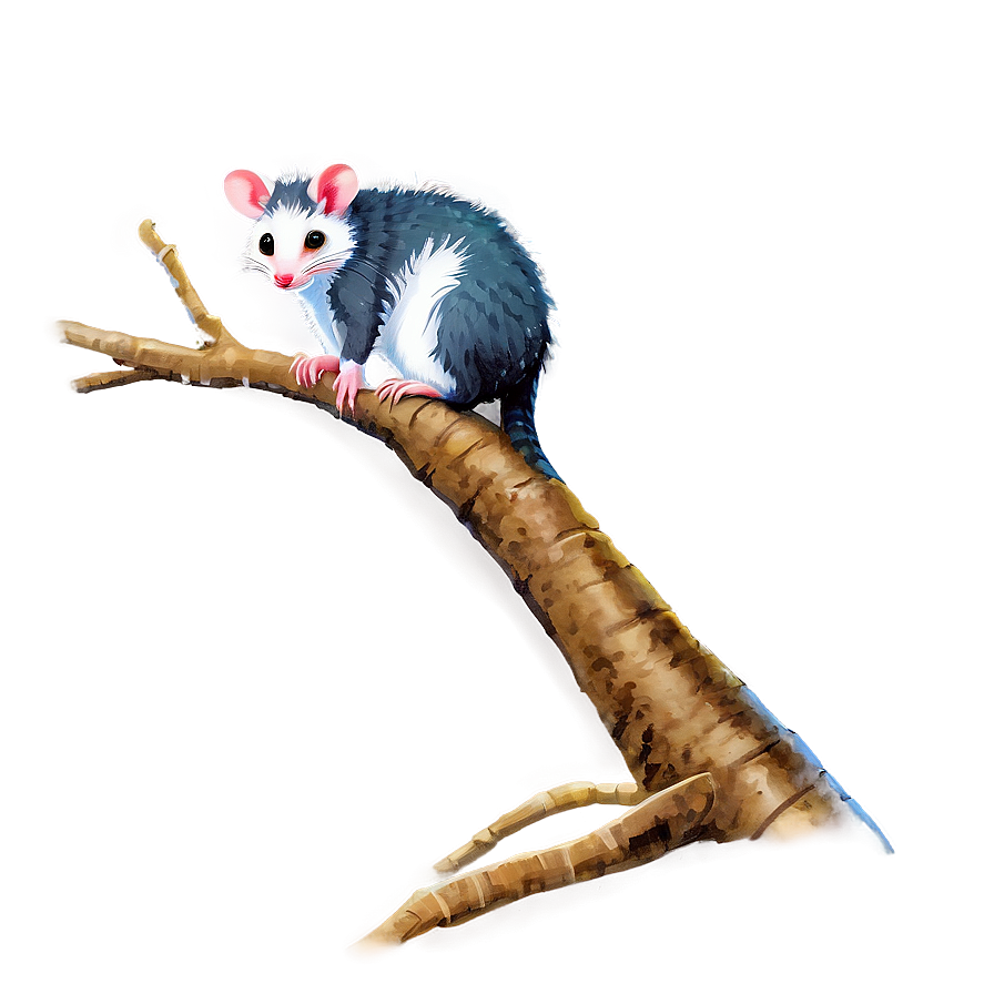 Possum On Branch Png Euc36