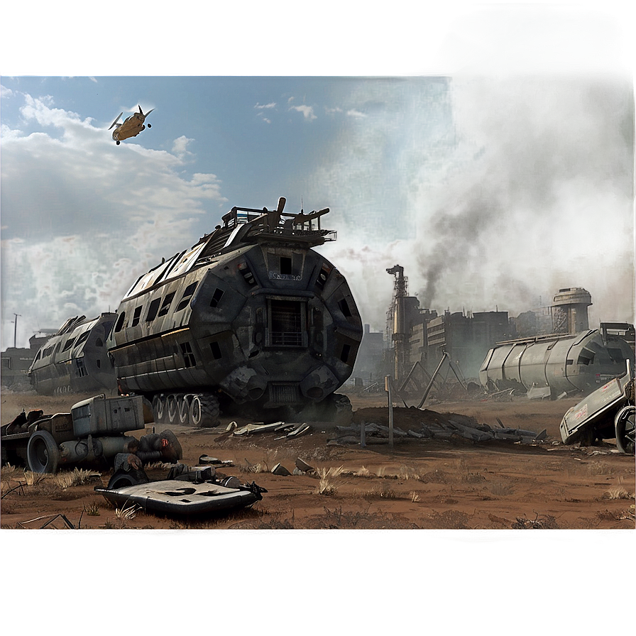 Post-apocalyptic Battlefield Png Pgf6