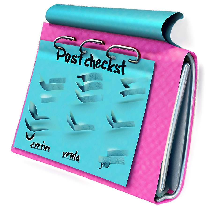 Post It Checklist Png 05252024