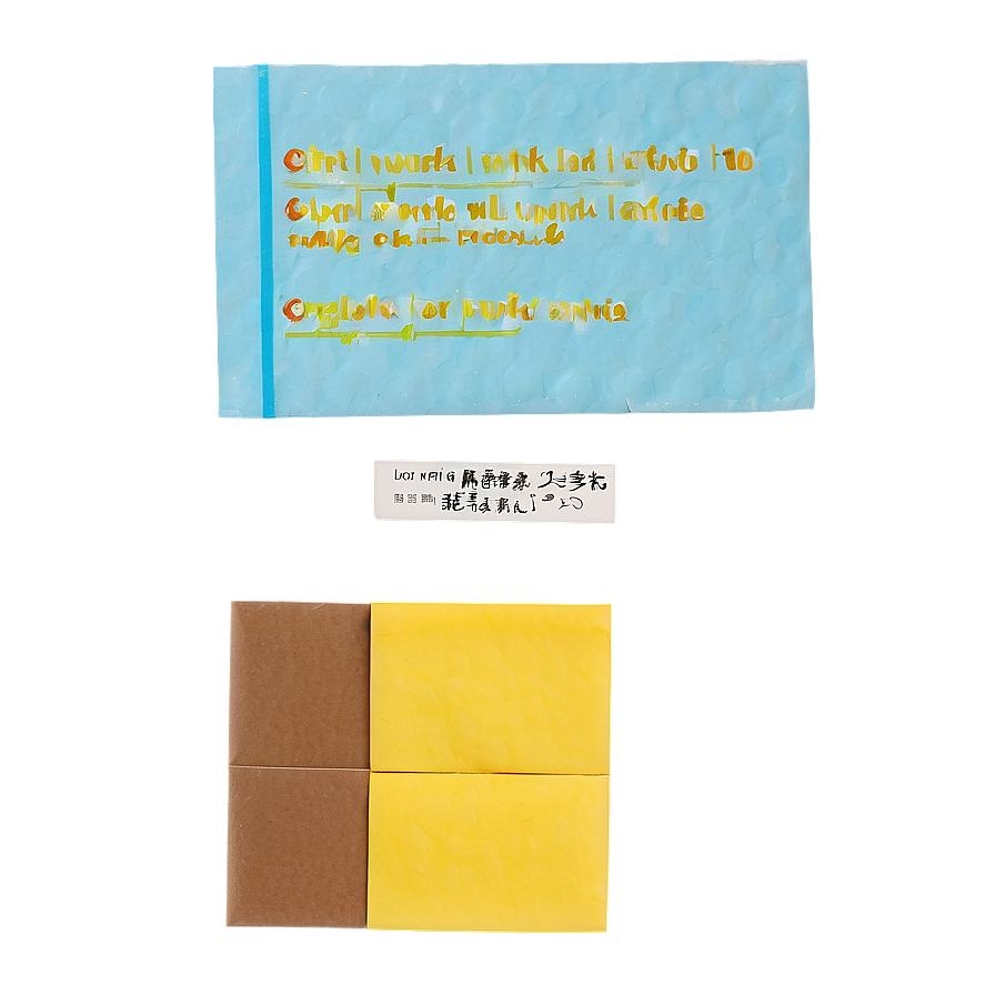 Post It With Text Png 05252024