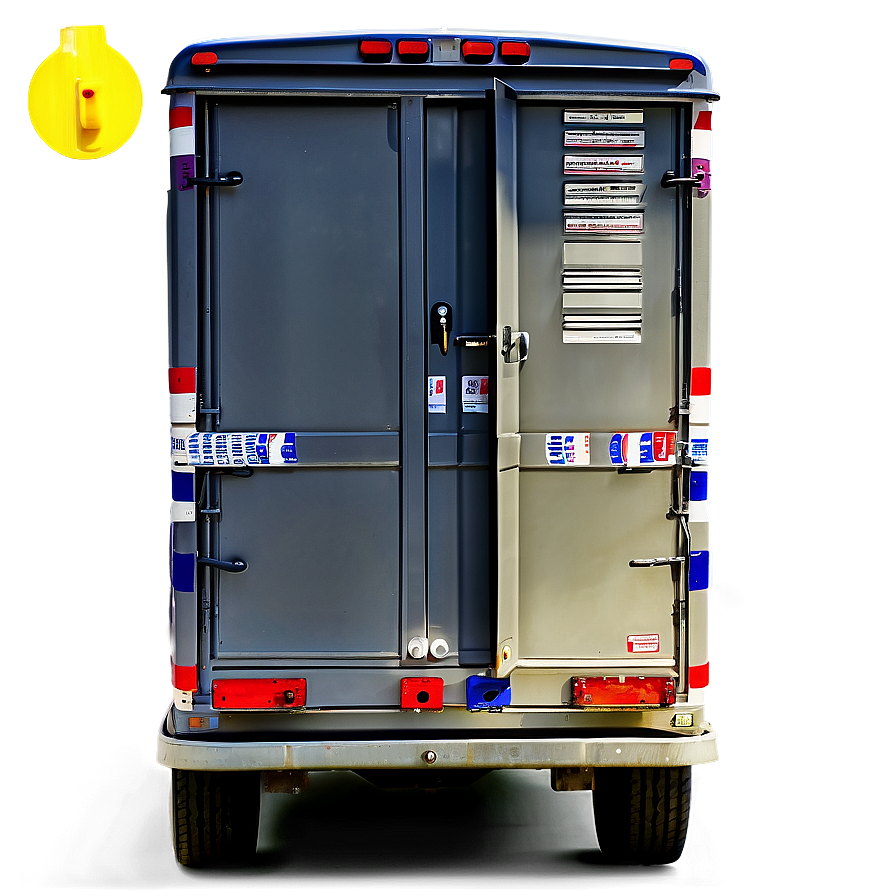 Postal Truck With Mailboxes Png 06282024