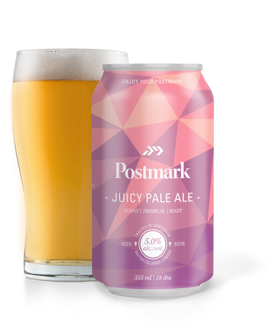 Postmark Juicy Pale Ale Canand Glass