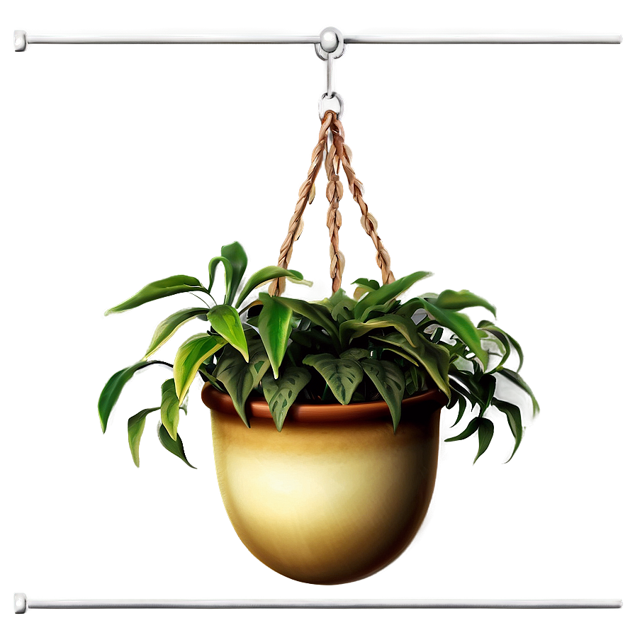 Potted Hanging Plant Png How