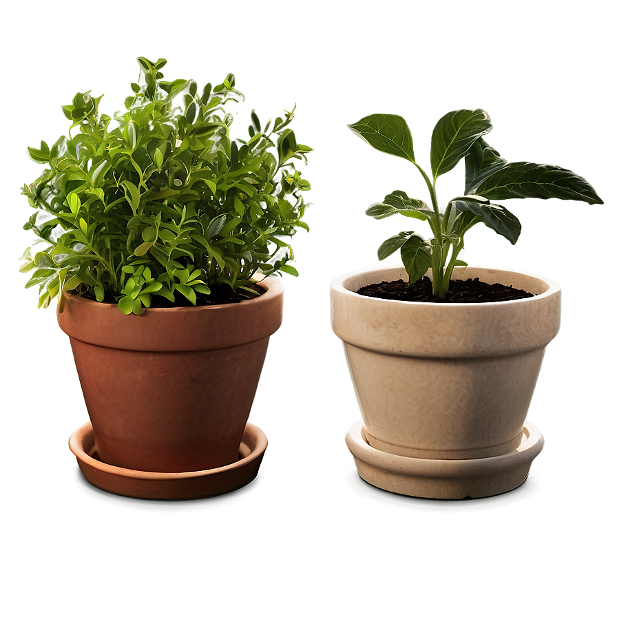 Potted Herbs Collection Png Fbi80