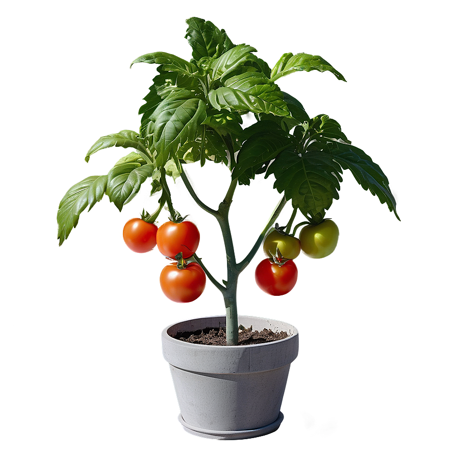 Potted Tomato Plant Png Wcs