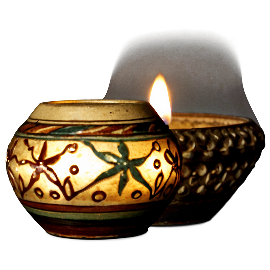 Pottery Candle Holders Png Ahb47