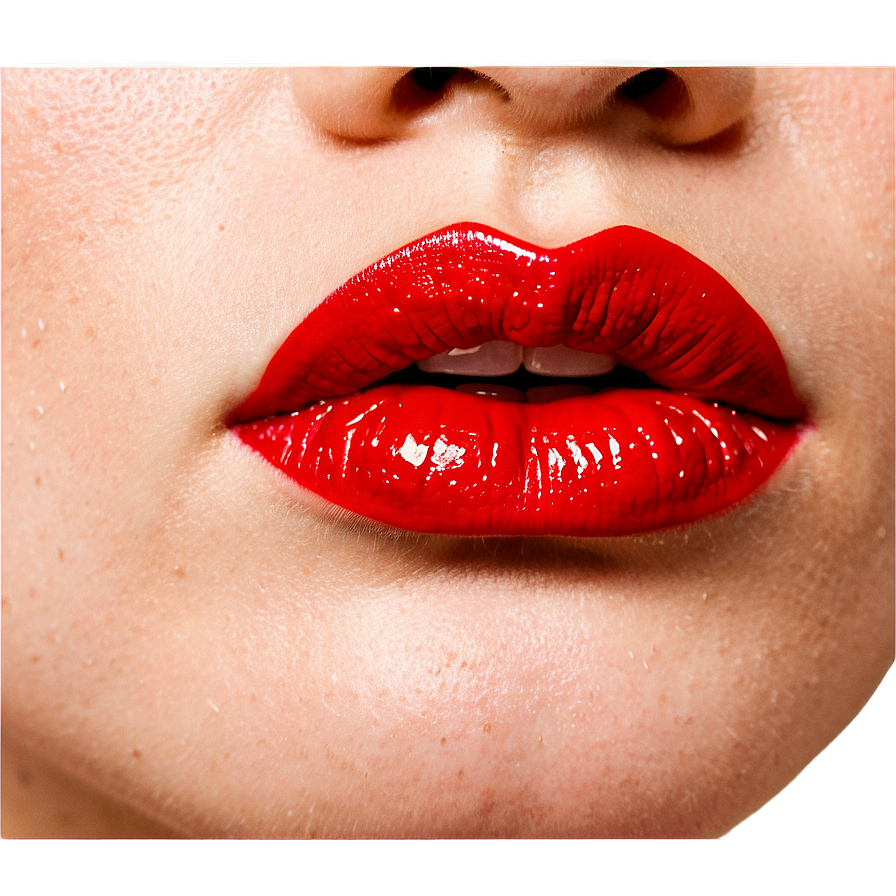 Pouting Red Lips Png 47