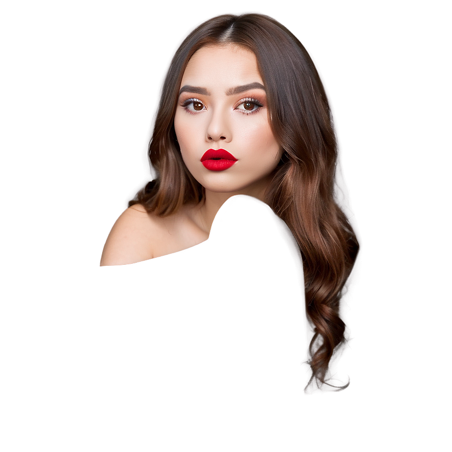 Pouting Red Lips Png Duo