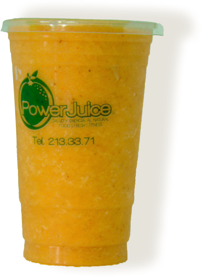 Power Juice Branded Orange Smoothie Cup