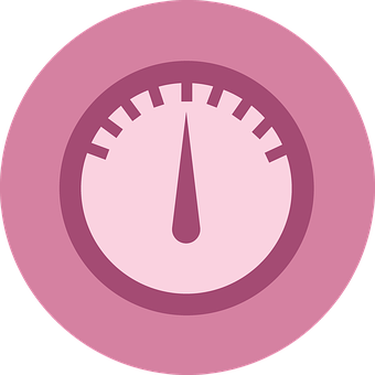 Power Meter Icon Pink Background