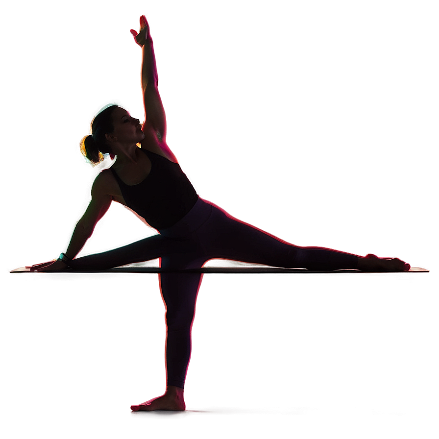 Power Yoga Pose Silhouette Png Cuf78