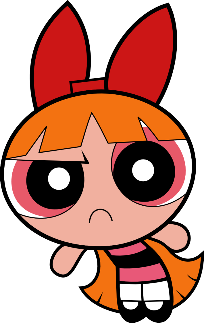 Powerpuff Girls Blossom Frowning