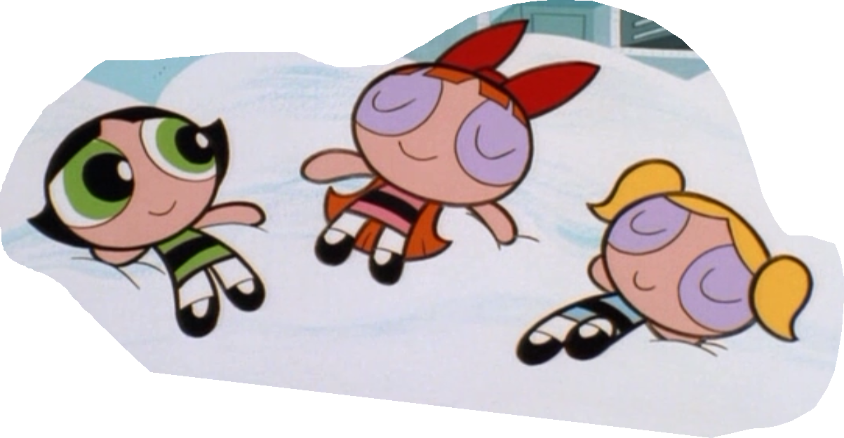 Powerpuff Girls Flying Together