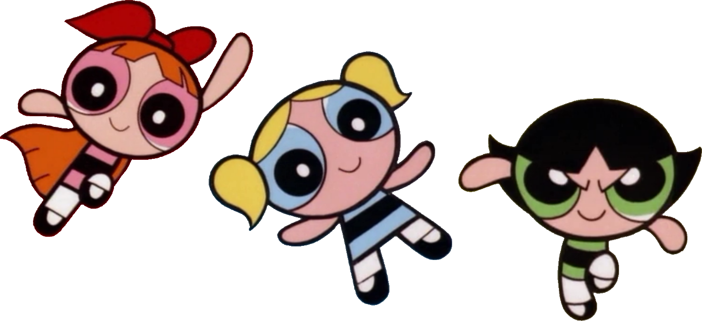 Powerpuff Girls Trio Flying