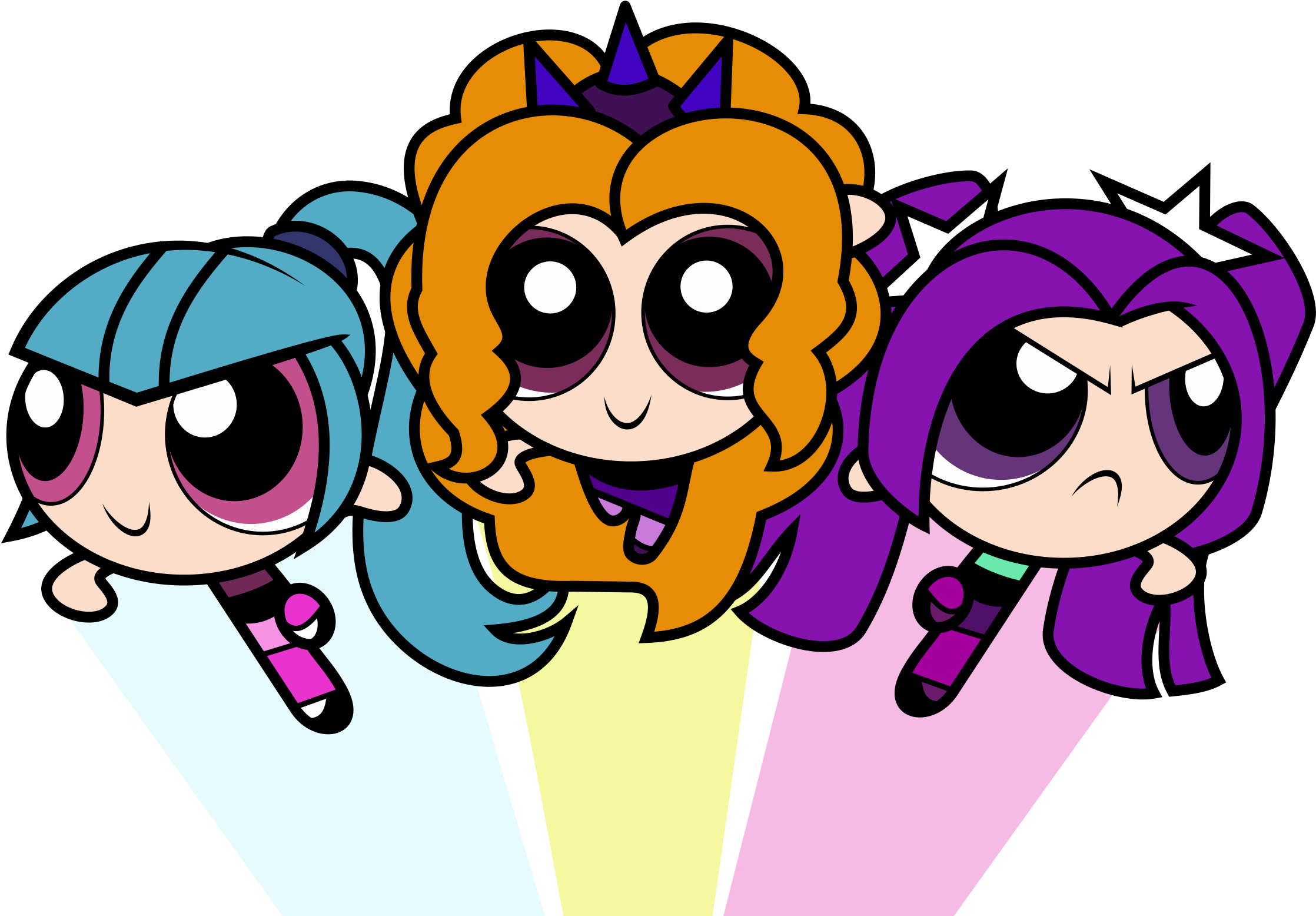 Powerpuff Girls Trio Illustration