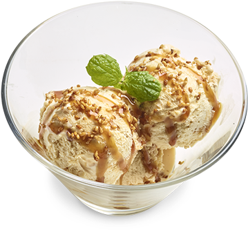 Praline Ice Cream Dessert Bowl