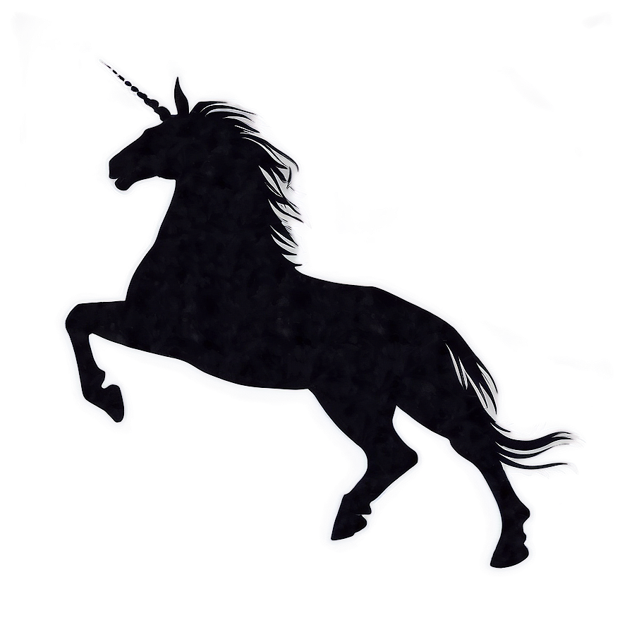 Prancing Unicorn Silhouette Png 06282024