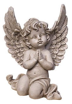 Praying Cherub Statue