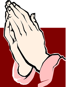 Praying Hands Vector Illustration