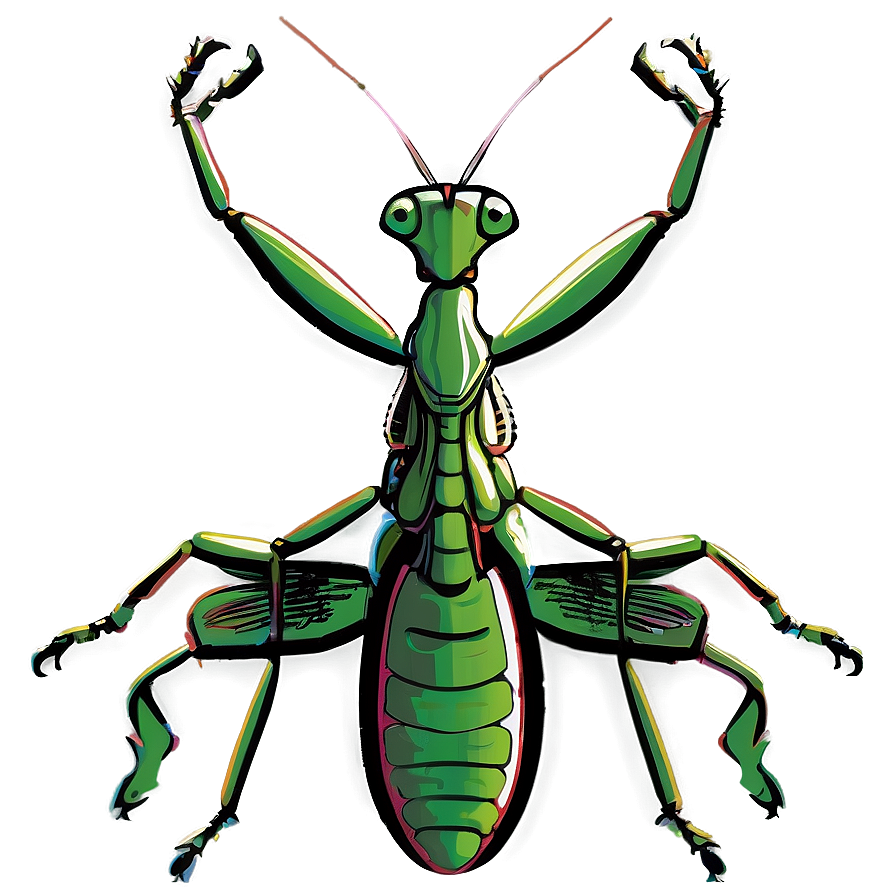 Praying Mantis Outline Png Uoq43