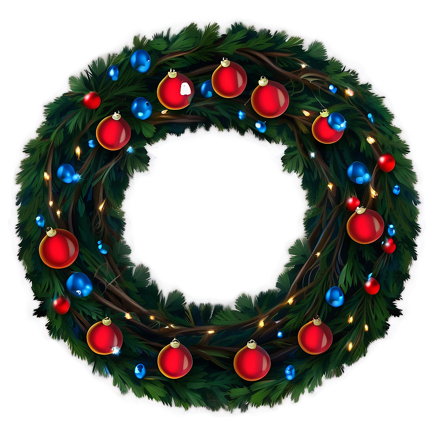 Pre-lit Christmas Wreath Png Jpr51