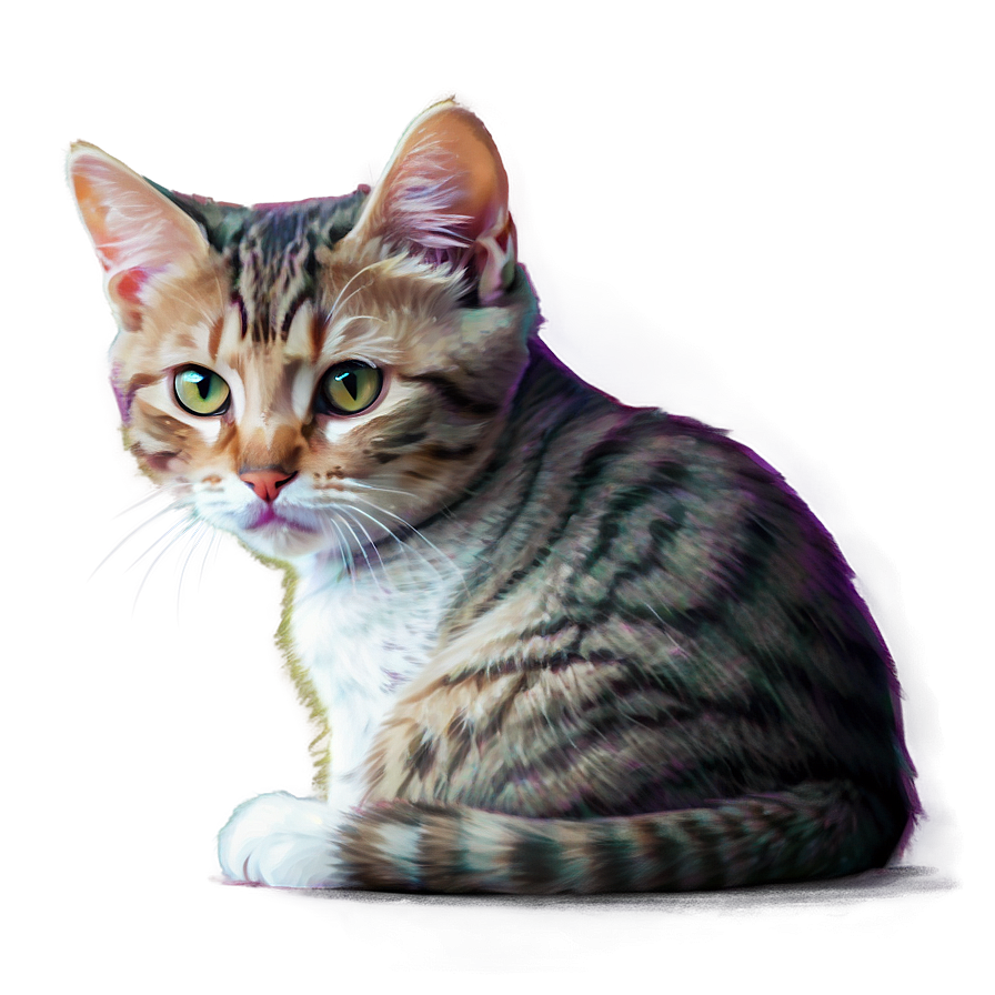 Precious Kitty Portrait Png 96