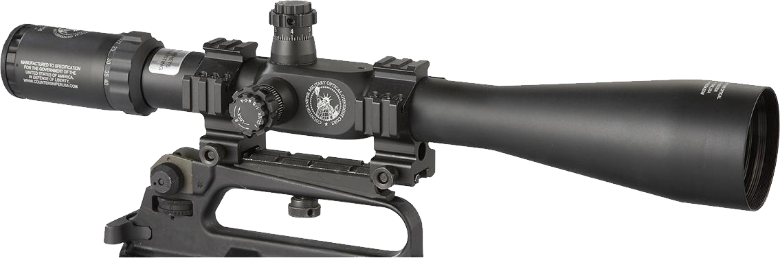 Precision Rifle Scope Mounted