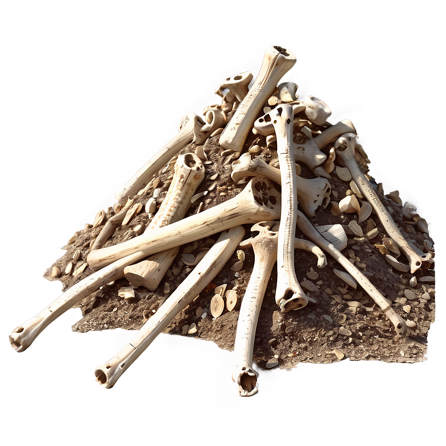 Prehistoric Bones Pile Png 49