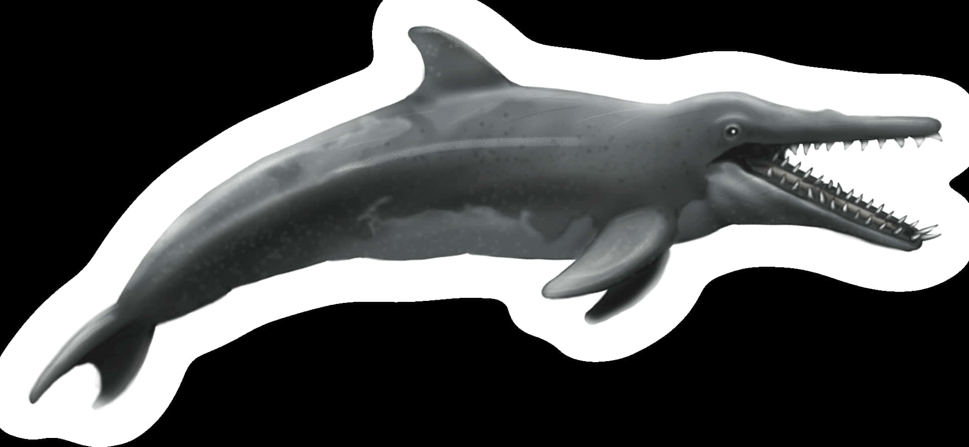 Prehistoric Dolphin Illustration