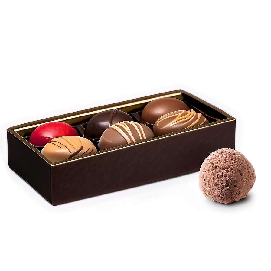 Premium Truffle Chocolate Box Png Sny