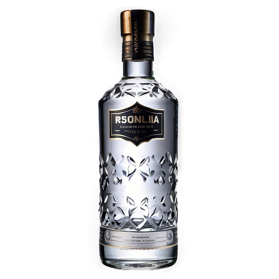 Premium Vodka Bottle Png 16