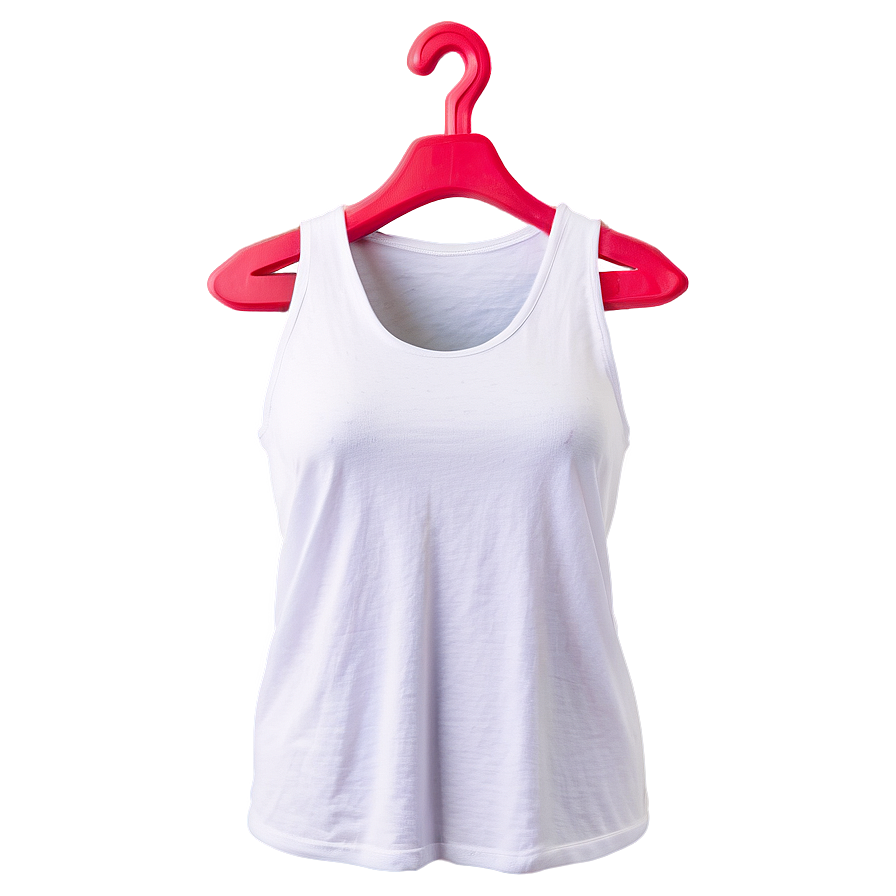 Premium White Tank Top Quality Png 06282024