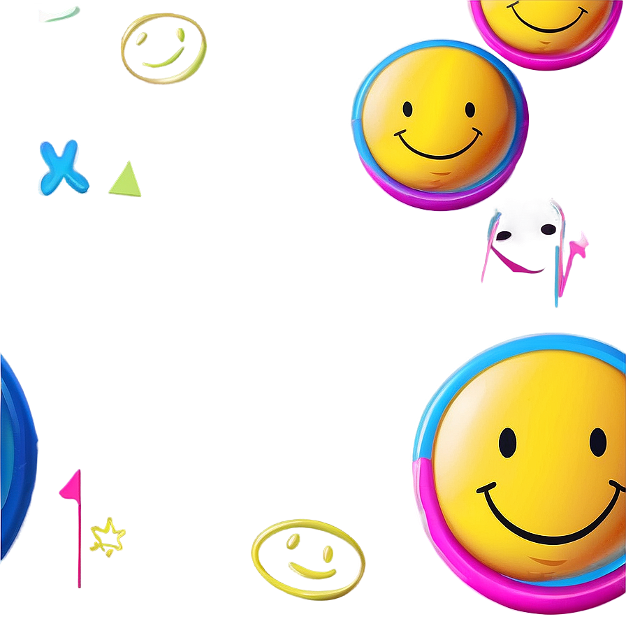 Preppy Smiley Face For Wallpaper Png Hbp99