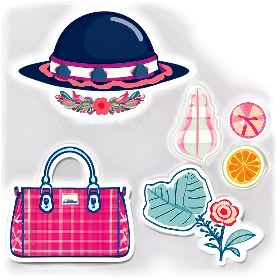 Preppy Stickers Collection Png 42