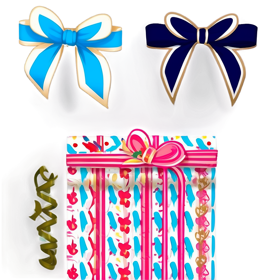 Preppy Stickers For Gift Wrapping Png 06132024